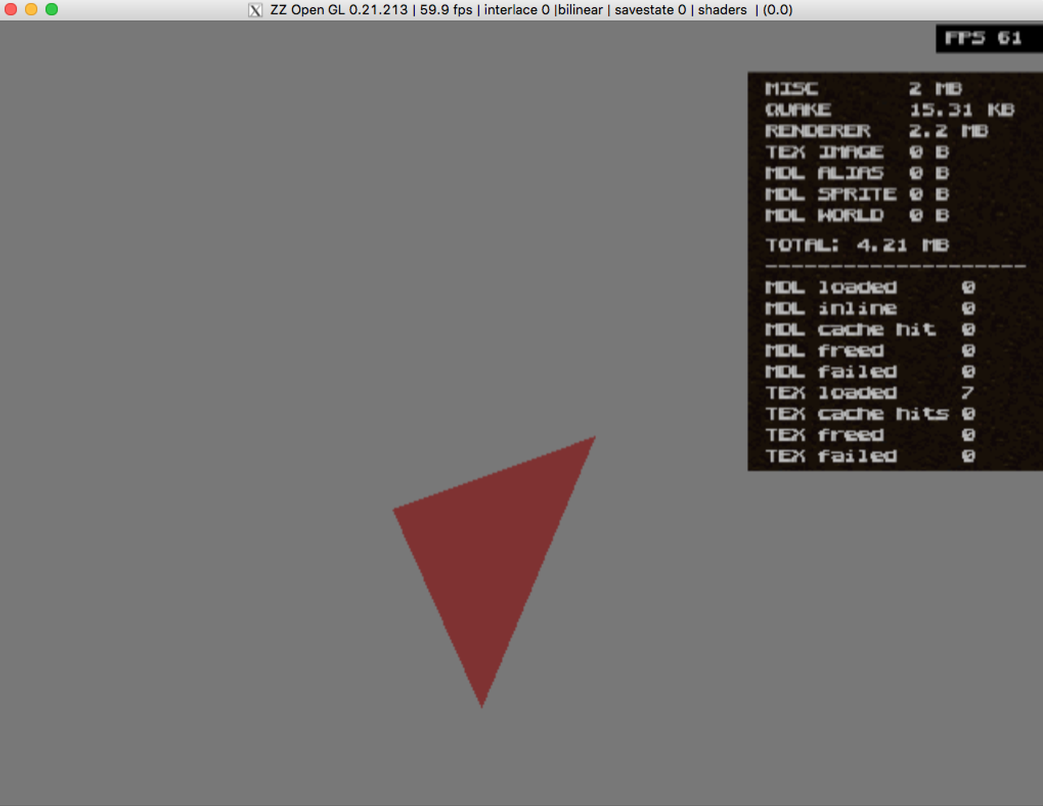 VU1 accelerated triangle