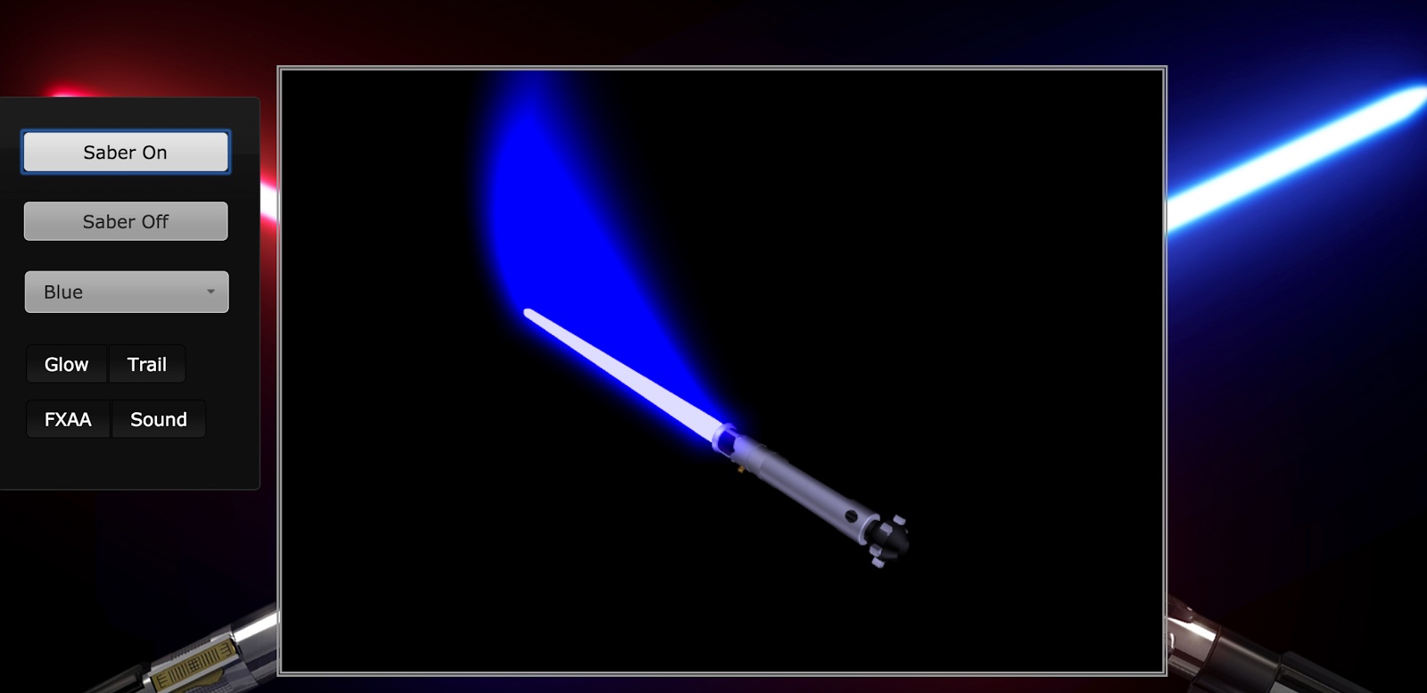 WebGL Lightsaber